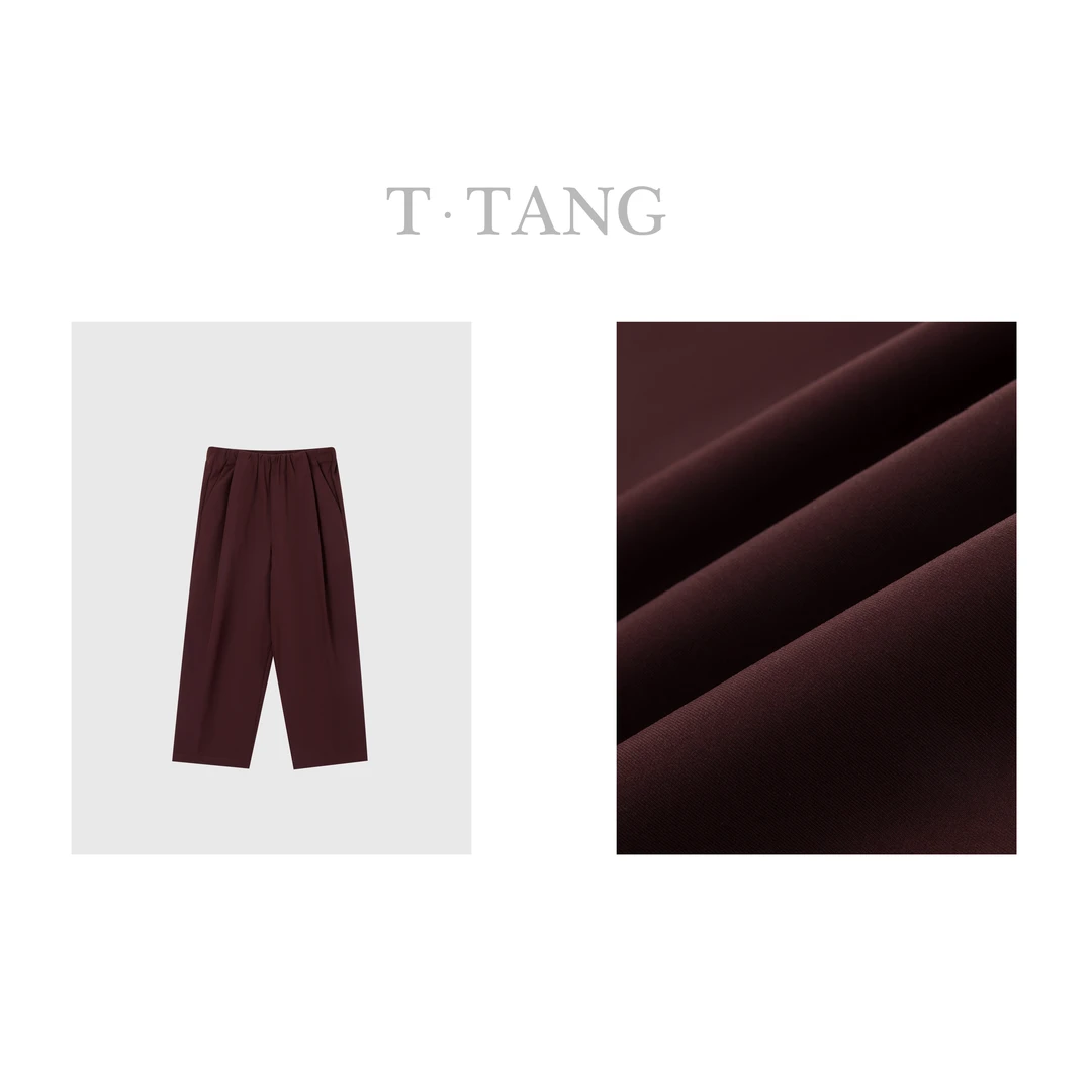 春秋240g双面斜纹面料时尚宽松休闲隐形腰头山本裤【6660】jj