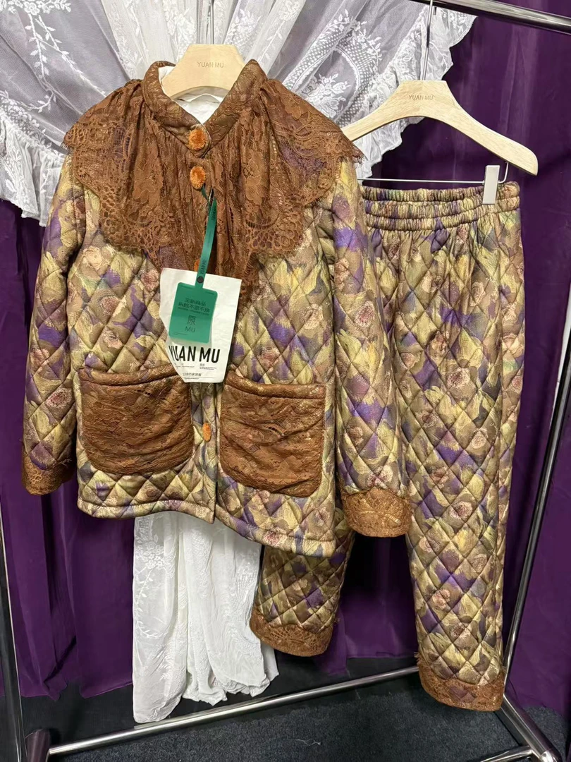 原沐阑珊秋加绒加厚可外穿家居服,女士,休闲,保暖,冬款,秋冬季,