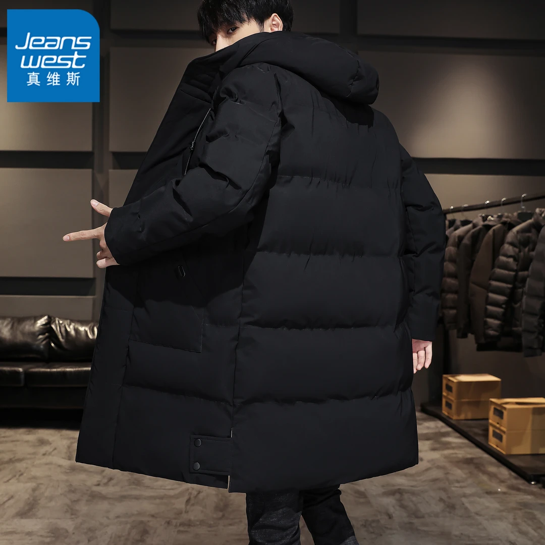 真维斯棉服男士外套中长款冬季加厚棉袄保暖加大码休闲棉衣男潮流