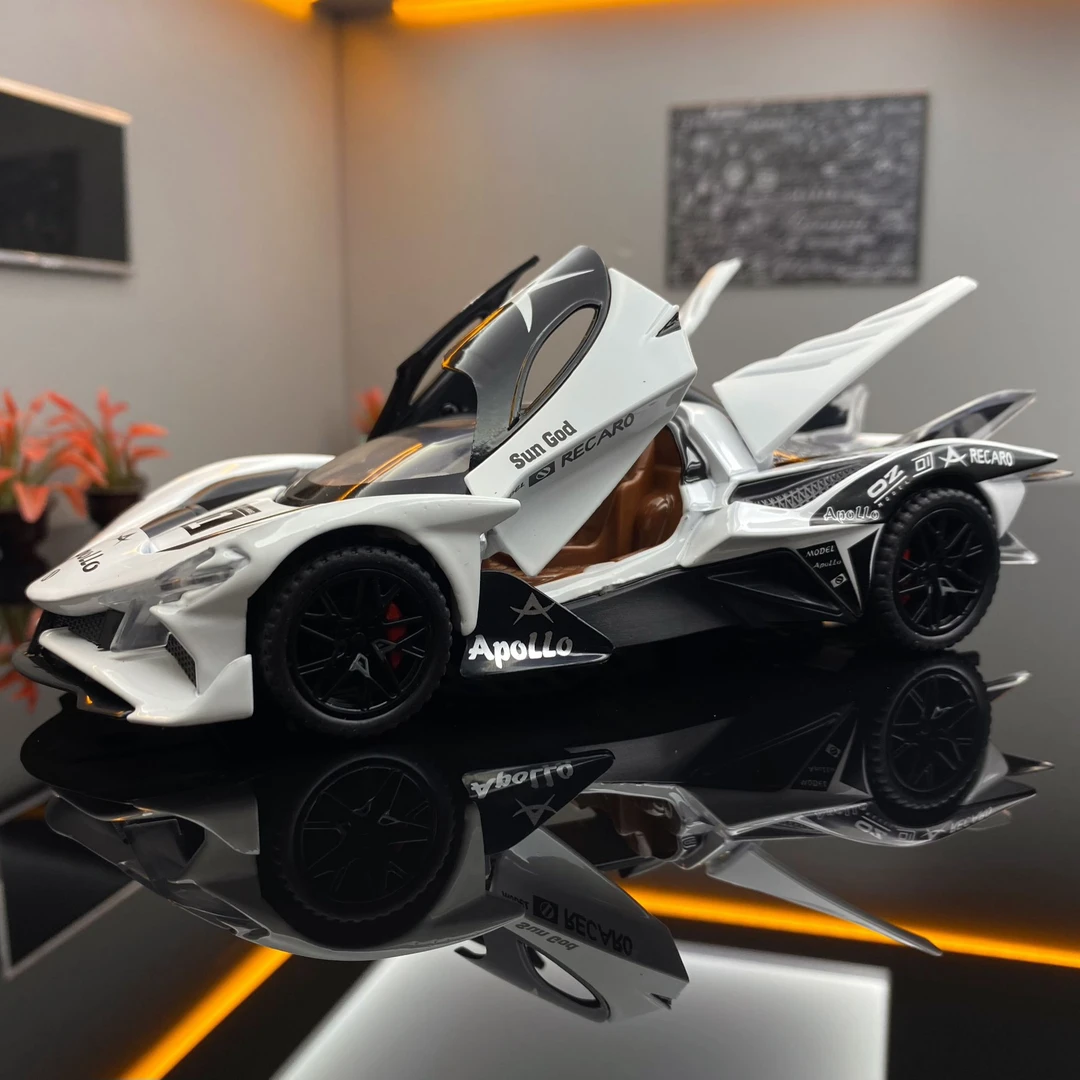 【展会限定】阿波罗EVO纽格柏林赛版1:32合金全开汽车模型礼品摆件