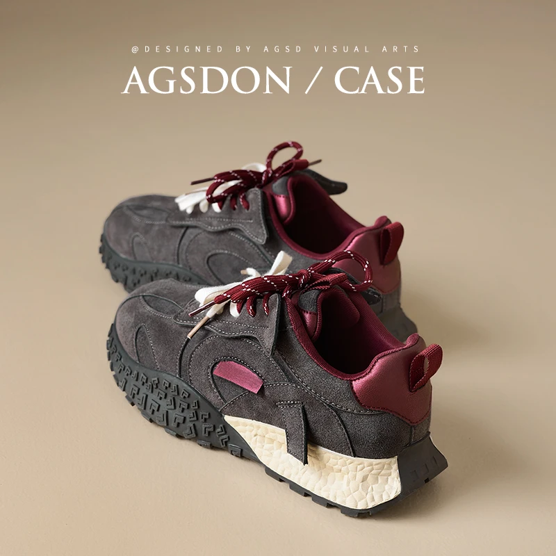 奥古狮登复古德训鞋女款2025新款春季爆款女鞋厚底增高运动阿甘鞋