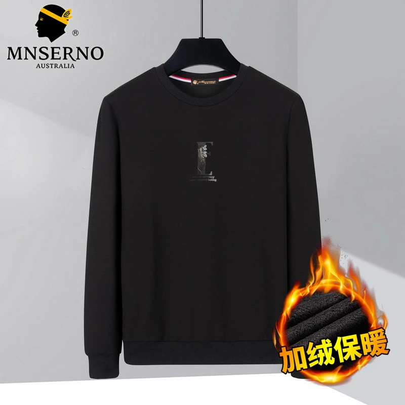 MNSERNO/曼西尔奴男士时尚舒适百搭弹力加绒保暖卫衣22211177TM