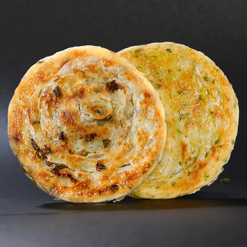 觅谷仓【全新升级】精制葱油饼+梅干菜肉煎饼组合装方便早餐自制