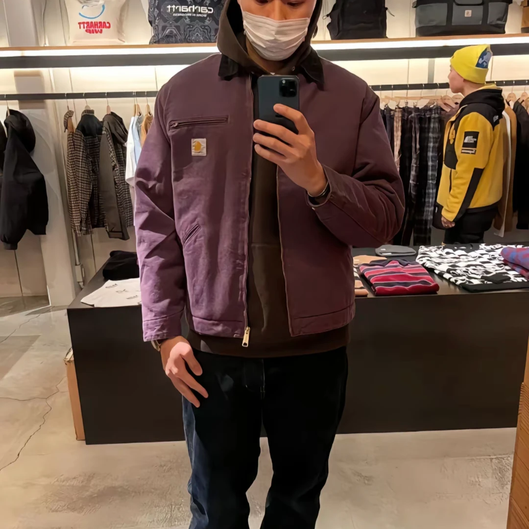 美式工装复古底特律夹克外套-J01（建议干洗）