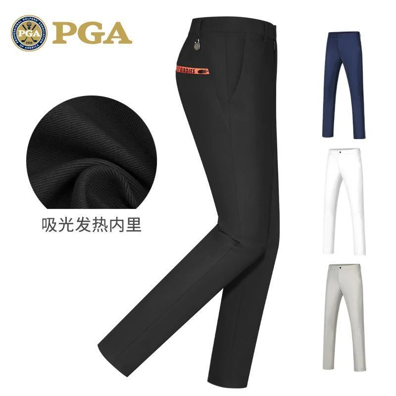 美国PGA 高尔夫男士长裤春秋新款男装直筒裤子运动休闲柔软弹力