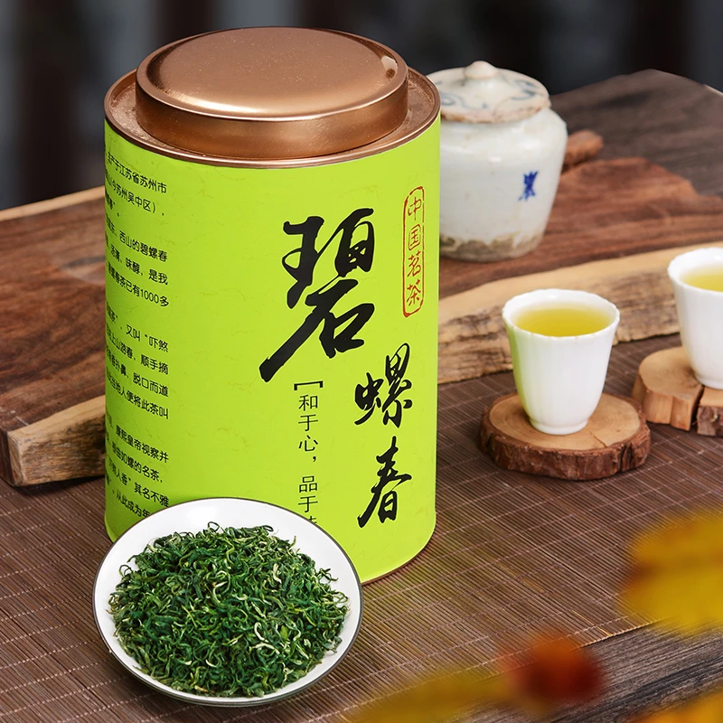正宗碧螺春茶叶2024新茶浓香型春茶炒青绿茶500g散装罐装礼盒