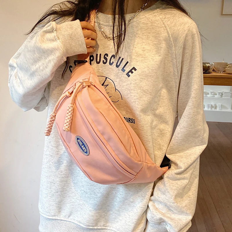 日系胸包女新款潮牌韩版休闲女士腰包运动单肩小包斜挎包手机包
