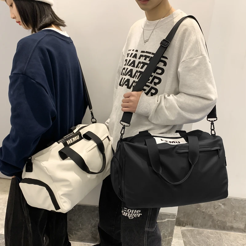 干湿分离运动健身包男大容量手提行李袋潮牌瑜伽包轻便斜款旅行包