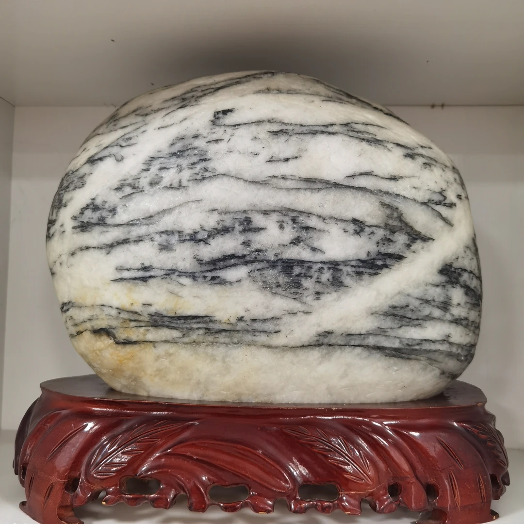 新疆额河奇石戈壁石家居装饰摆件风景石造型石天然画面石额河奇石