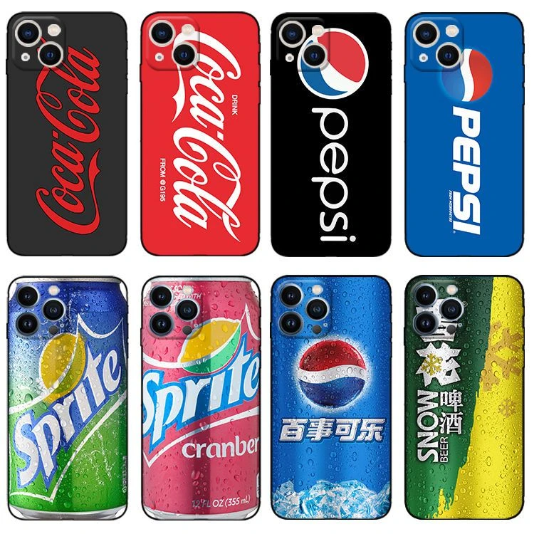 潮牌可口可乐iPhone13手机壳苹果11啤酒14promax全包12mini保护套