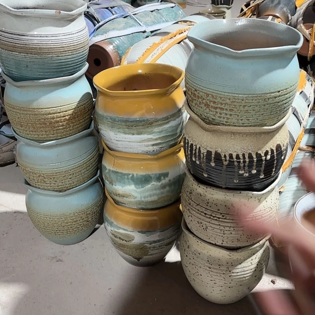 【闪购商品】紫砂花盆18*19颜色不挑瑕疵两个