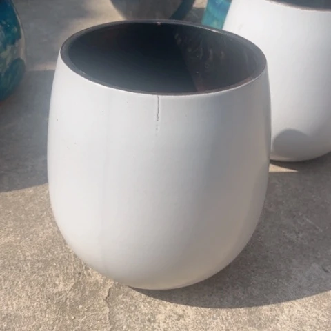 紫砂茶碗白蛋壳瑕疵20高度25