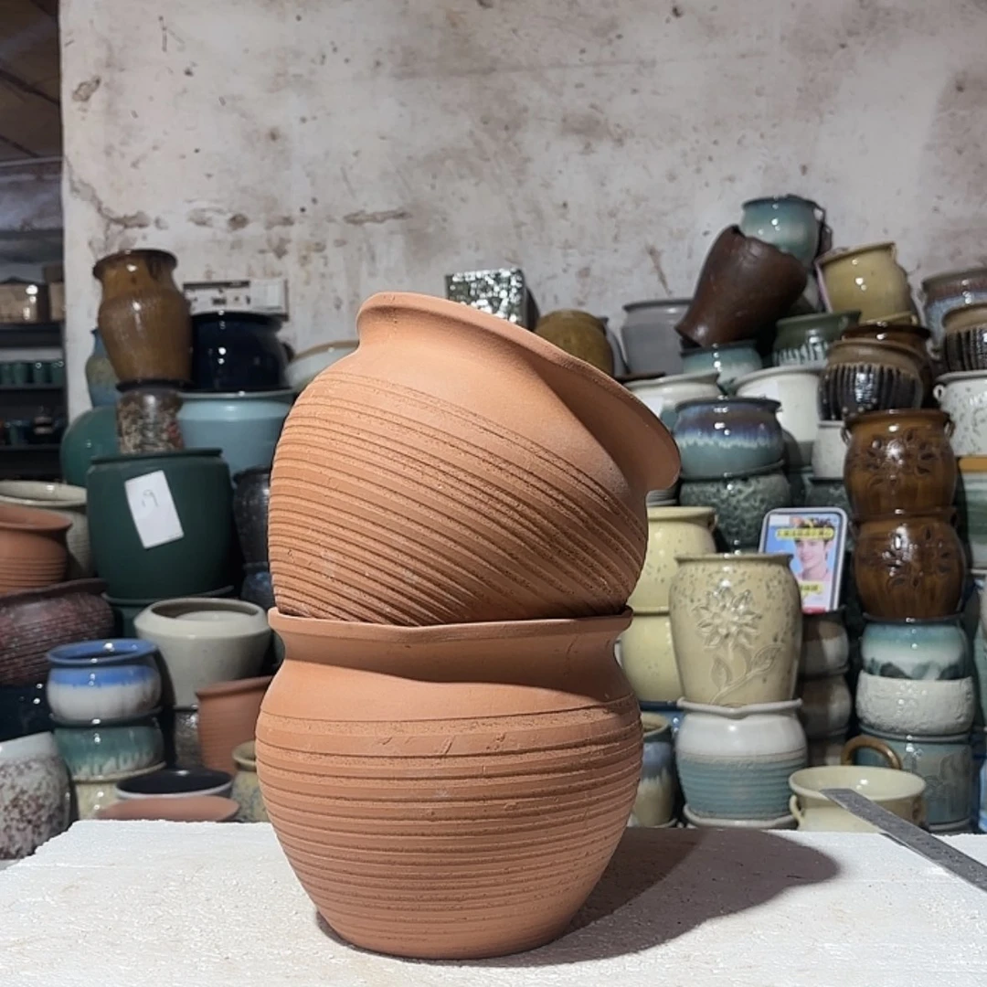 【闪购商品】紫砂花盆20*18尺寸两个