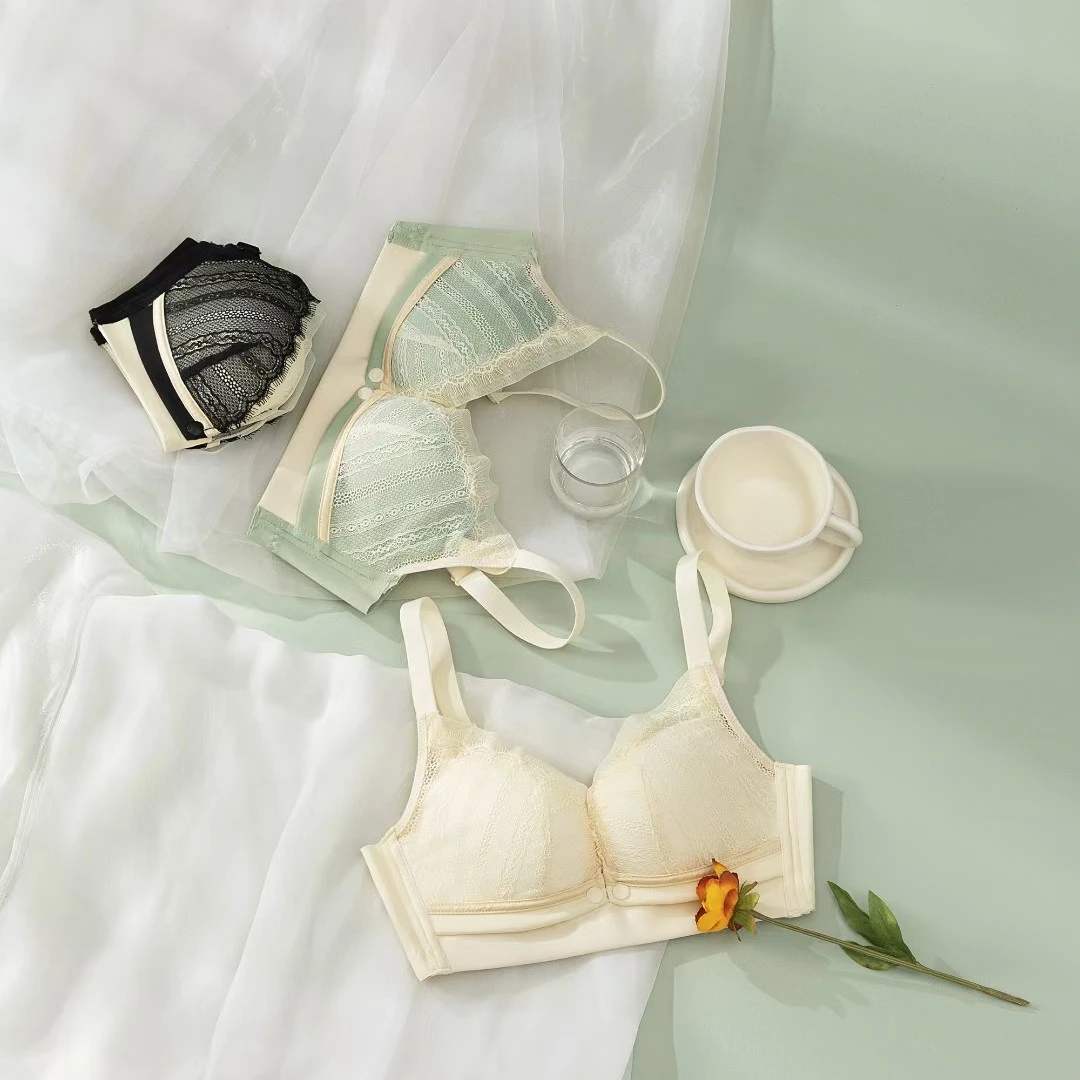 【断码捡漏】哺乳中开内衣柔软透气孕期哺乳期穿着舒适蕾丝