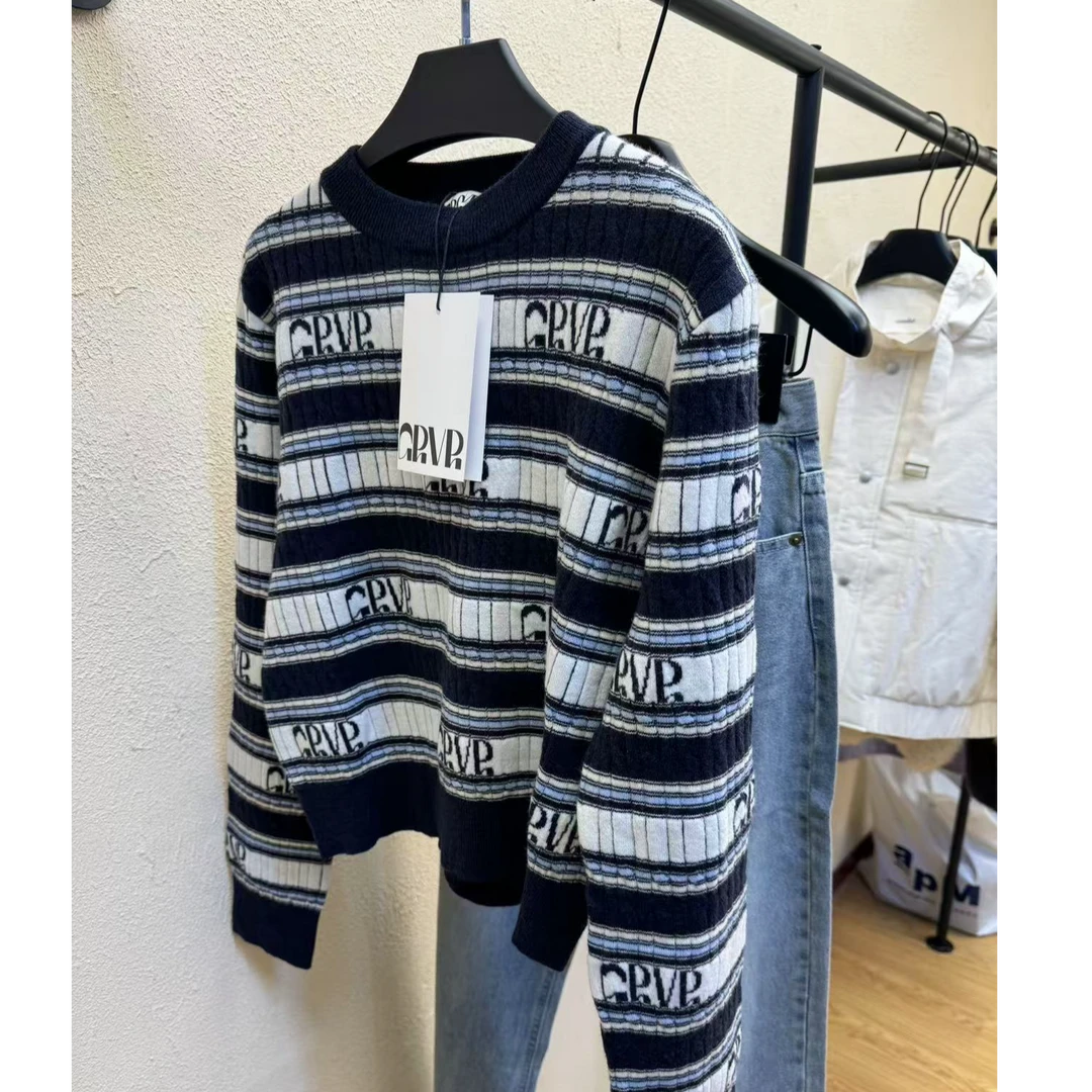 【in Korea】东大门GR.VR条纹满印毛衣