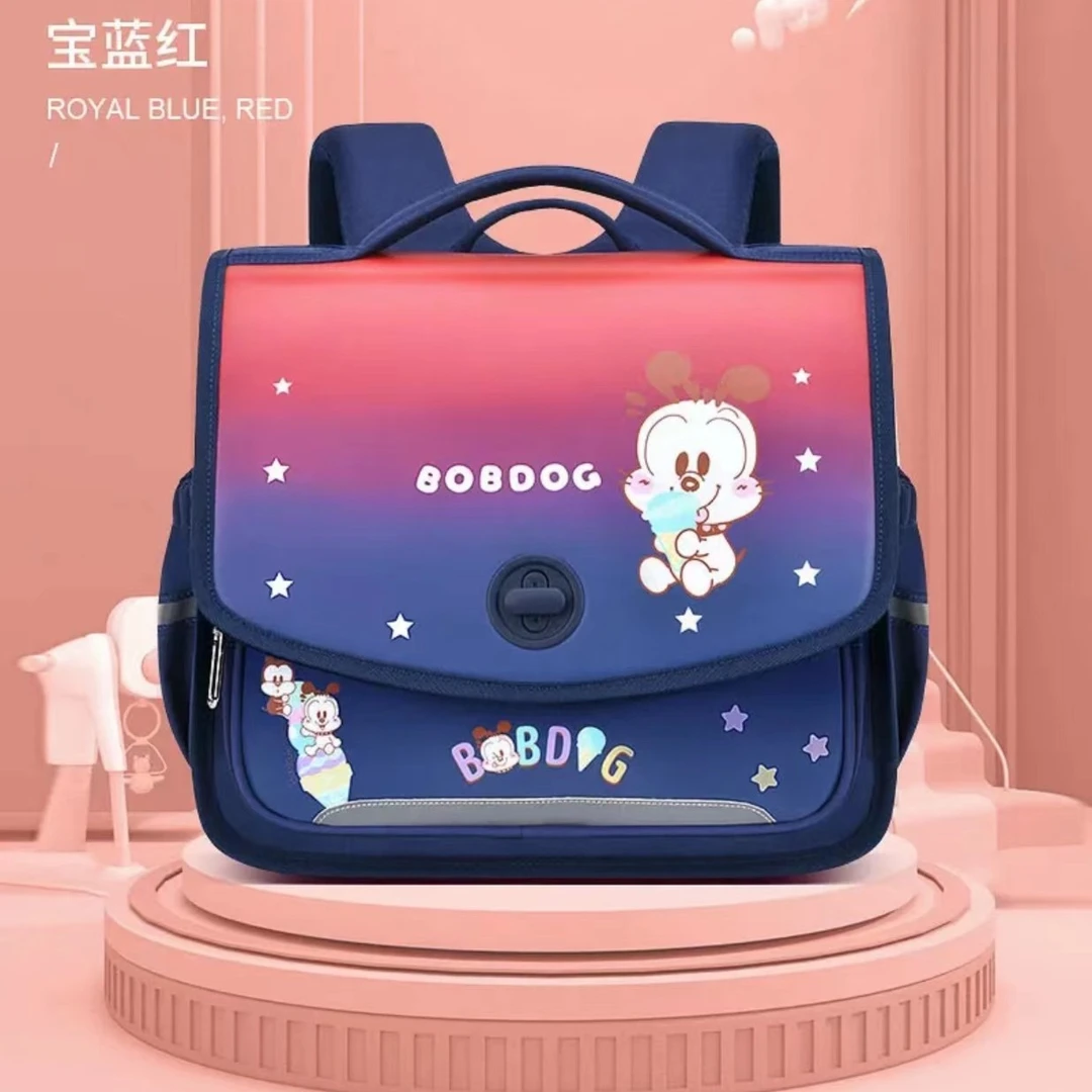 Bobdog/巴布豆学霸专属1-3年级横版书包减负护脊耐磨耐用透气防水