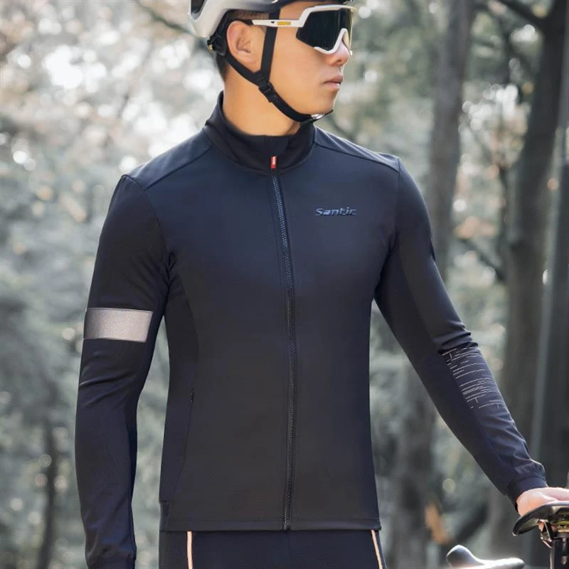 Santic森地客 新款冬季骑行服男 自行车防风上衣单车骑行长袖川森