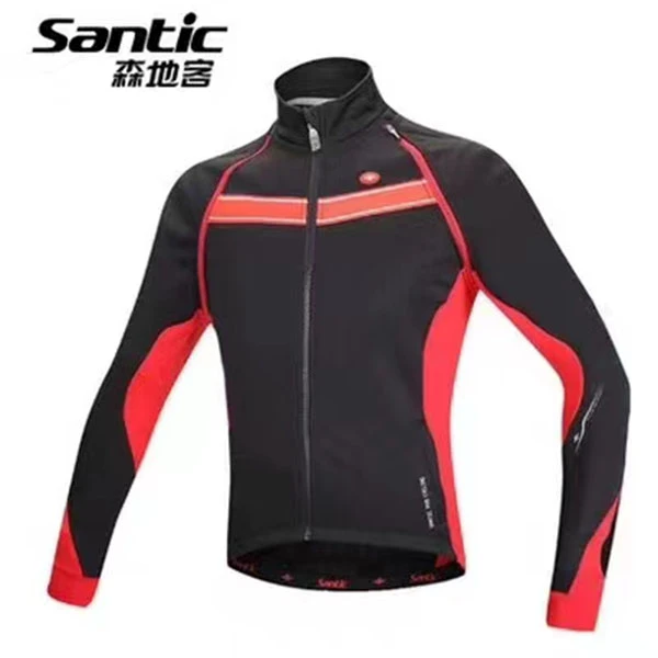 Santic森地客 抓绒防风骑行服男士上衣  瑞恩