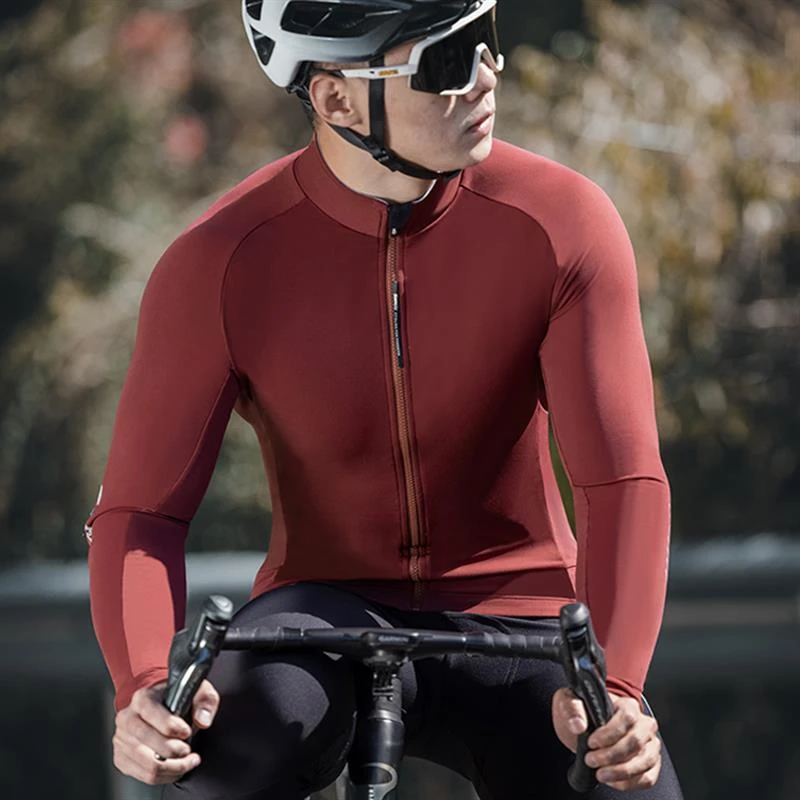 森地客抓绒骑行服套装男士秋冬外套保暖公路自行车服加百利二季