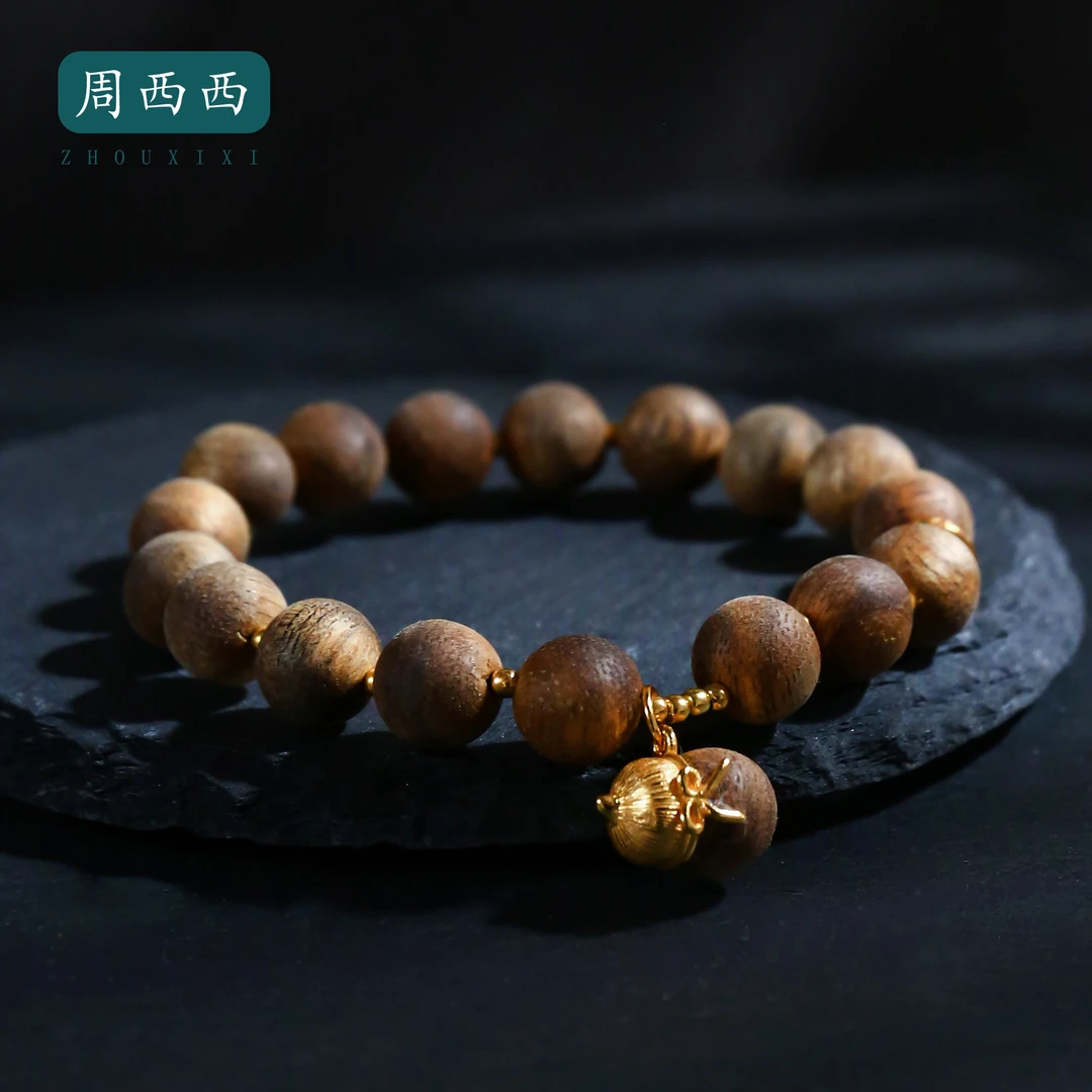 周西西精美珠宝沉香木葫芦吊坠9mm经典百搭多样性发货16335