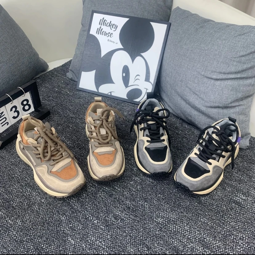 2024春季时尚百搭休闲阿甘鞋潮流厚底保暖舒适女鞋3355