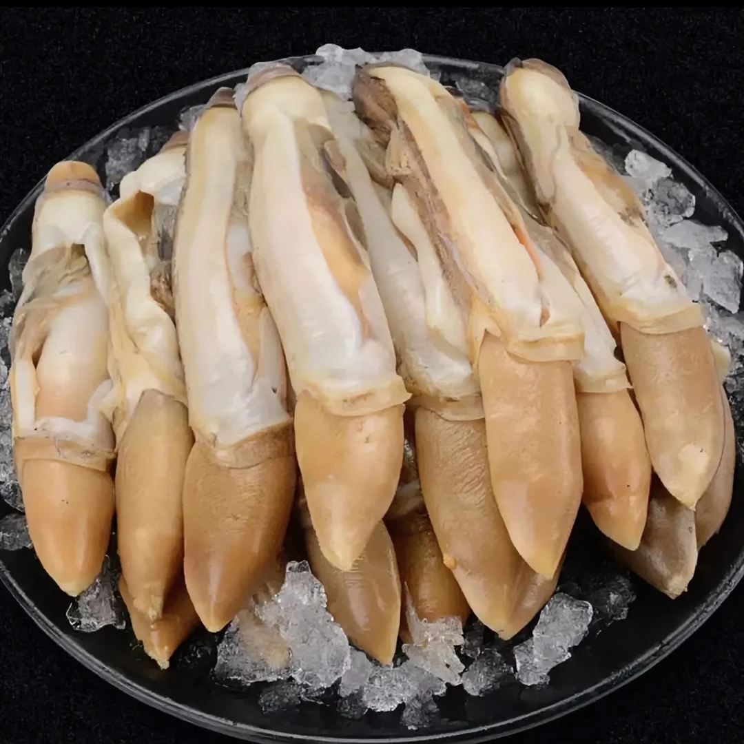 新鲜蛏王肉 鲜嫩去壳蛏子肉 饱满美味 带锁鲜保护冰500g/包*4包