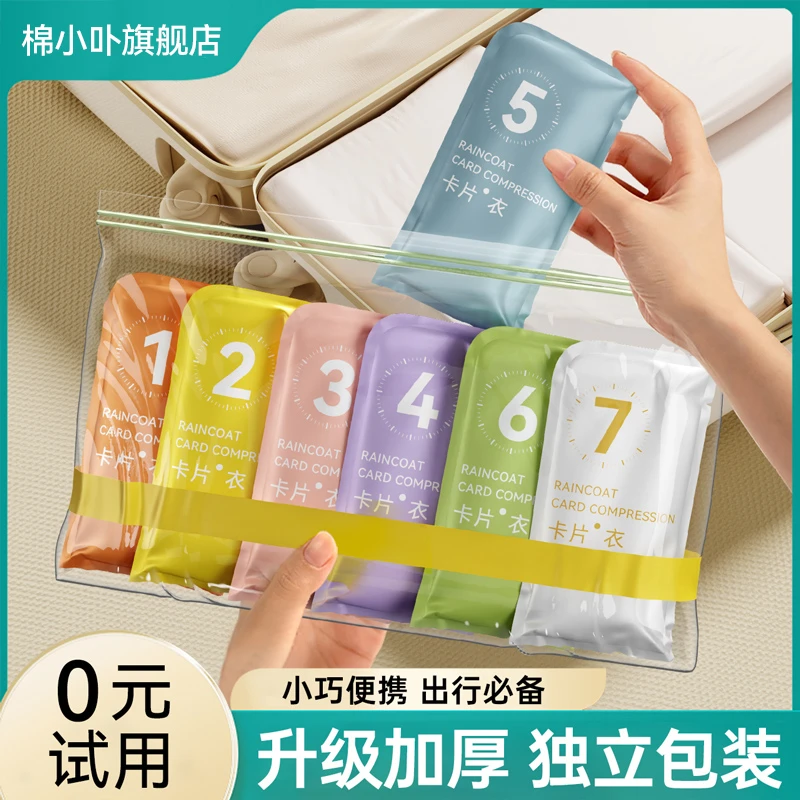 一次性儿童雨衣旅游必备加厚成人长款全身防暴雨学生漂流卡片雨衣