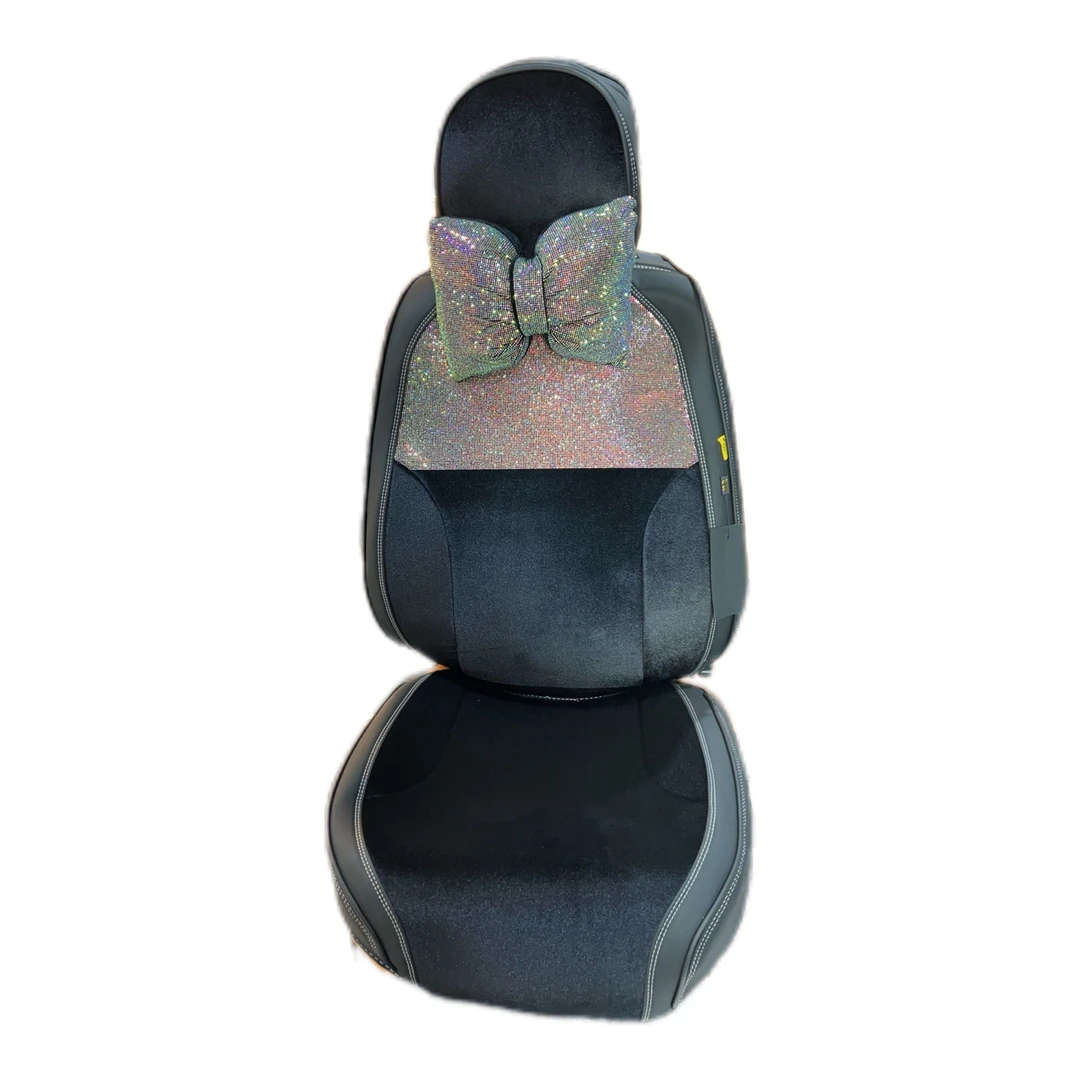 汽车四季坐垫套 满钻款式女士汽车坐垫套 慢慢的高级感