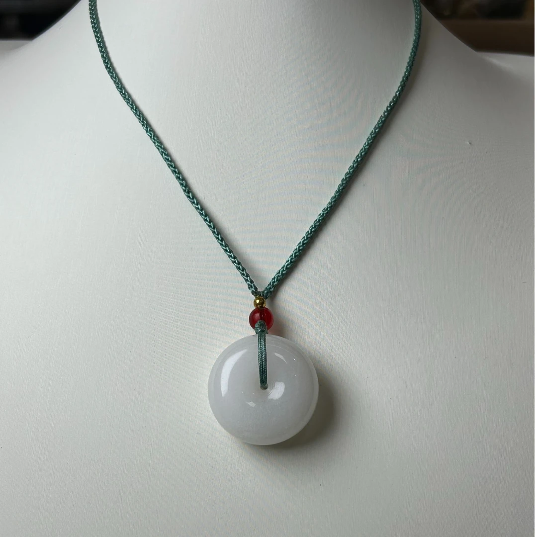 天然昆仑玉平安扣吊坠265