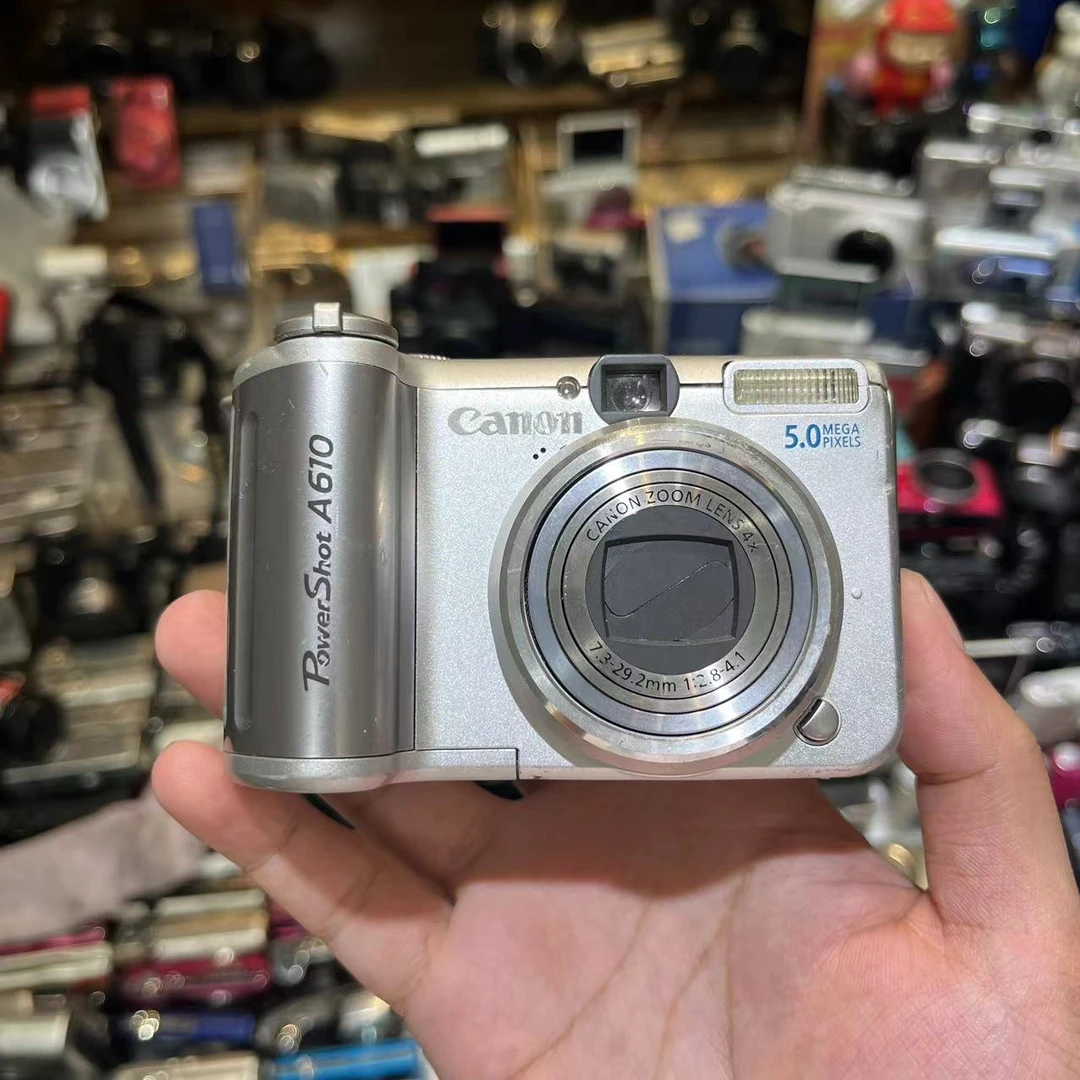 9新 Canon/佳能 佳能A610数码相机可翻转自拍 配内存卡和读卡器
