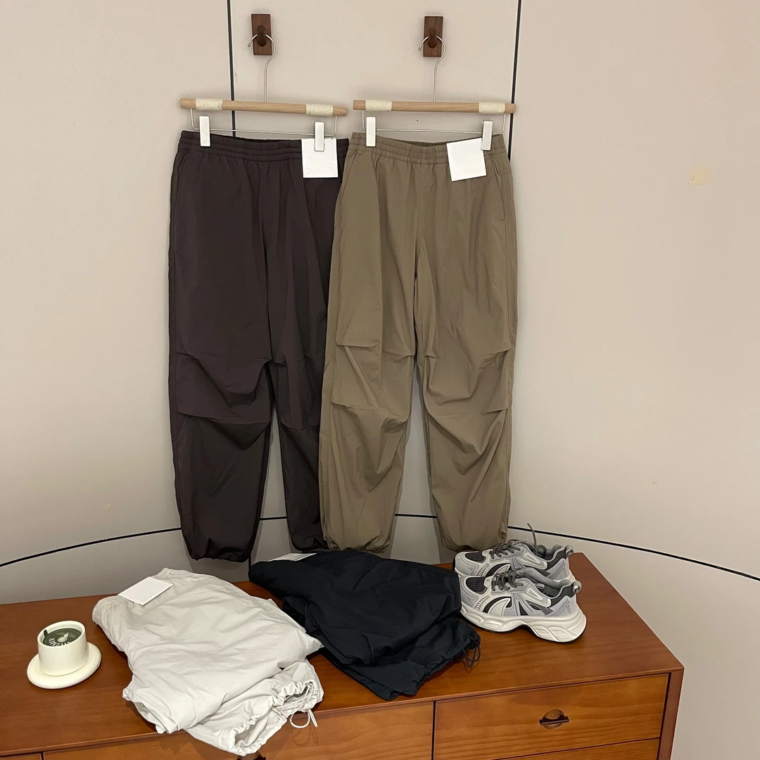 FUJIA STYLE新款气质休闲韩版简约纯色松紧腰伞兵休闲裤S970732