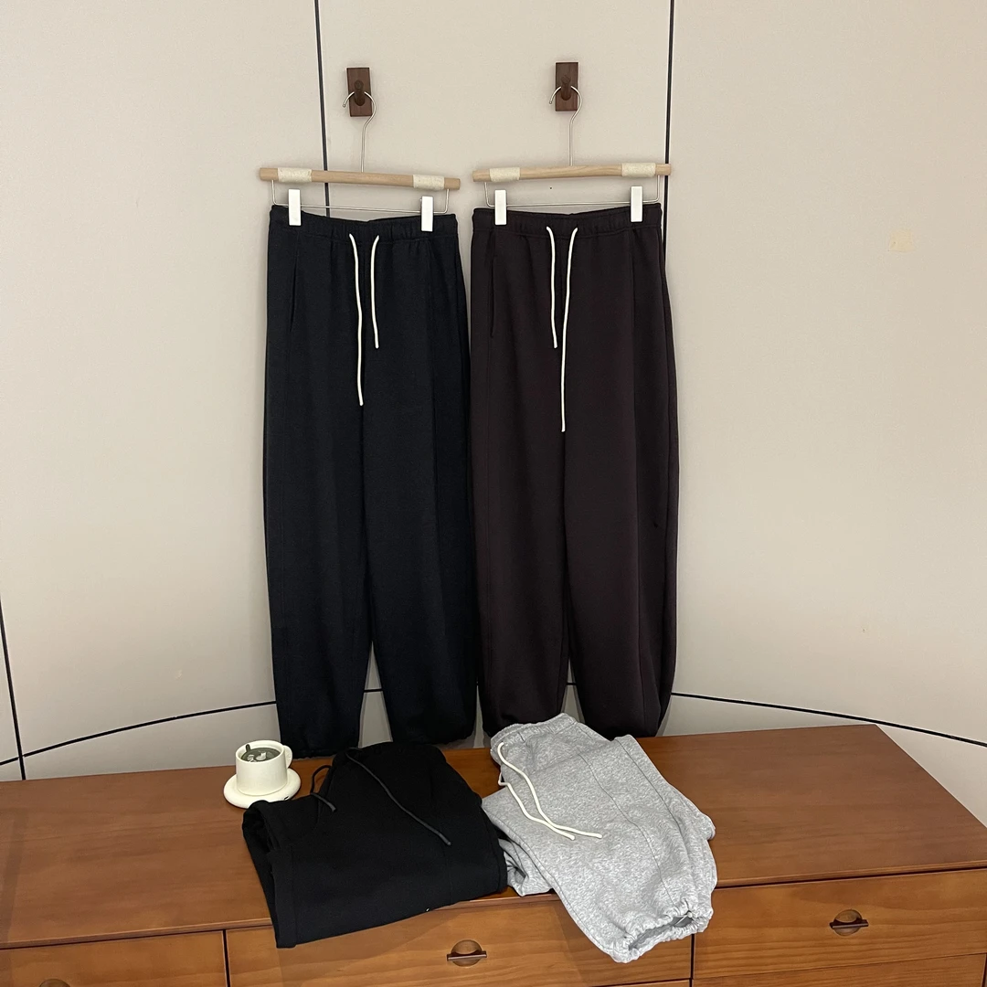 FUJIA STYLE新款气质休闲韩版简约百搭松紧腰休闲裤WK1009