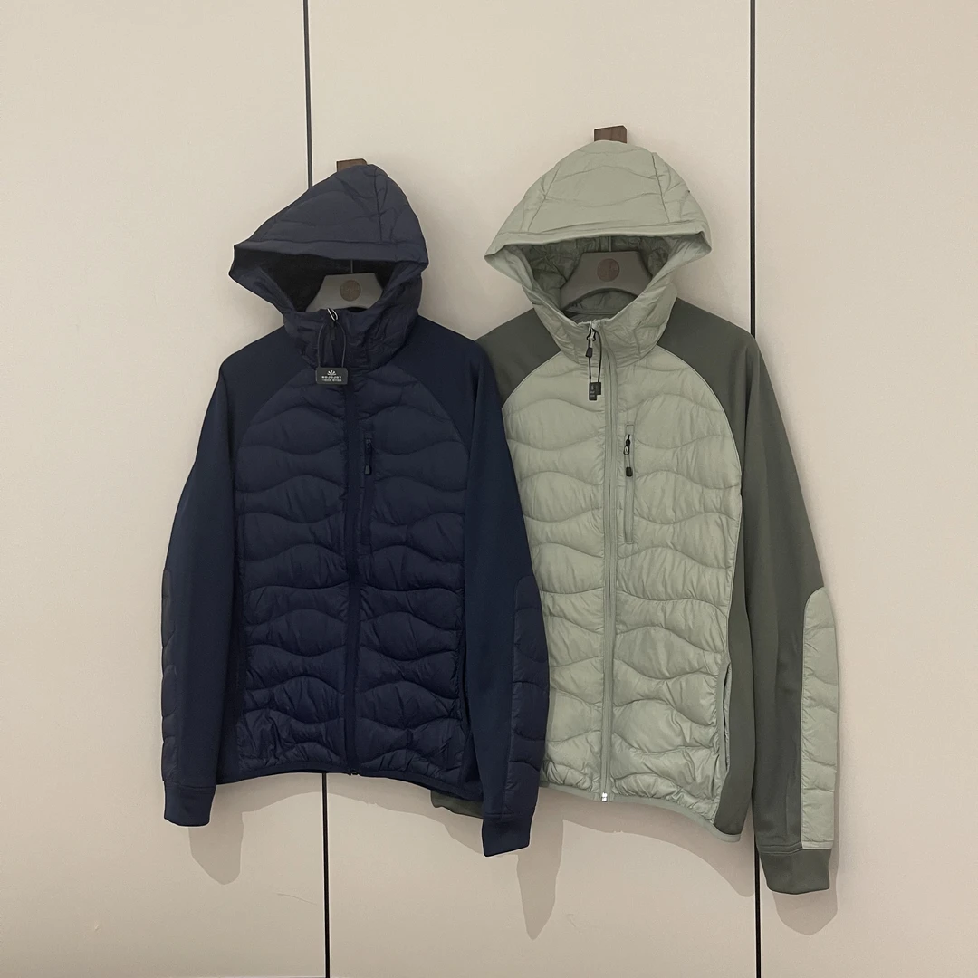 FUJIA STYLE新款气质休闲韩版简约连帽拼接羽绒服R-022