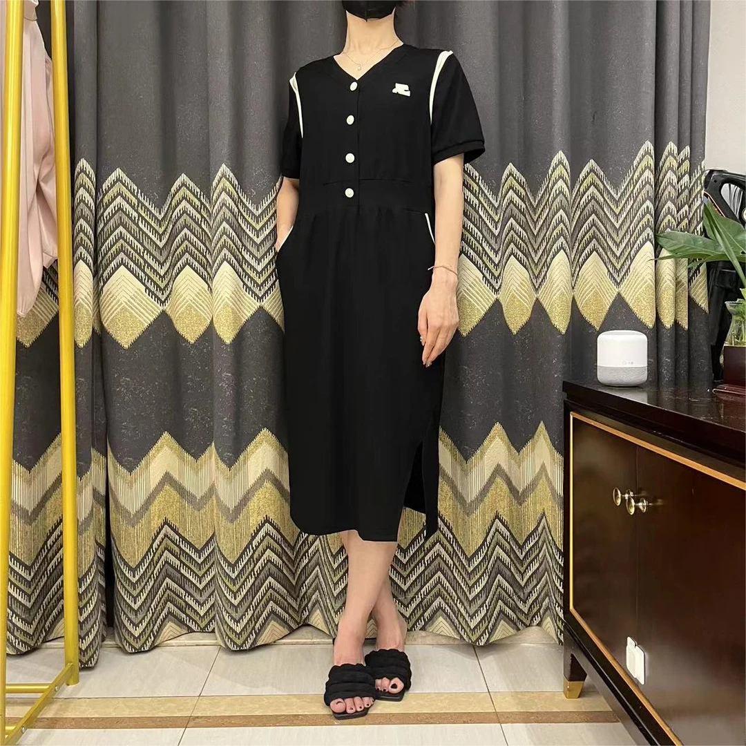 厂家直销经典女装显瘦连衣裙气质时尚休闲格子裙黑裙子