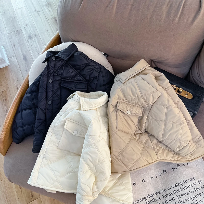 巴拉甄选男童轻薄棉服儿童夹棉外套小童秋季保暖棉衣洋气宝宝秋装