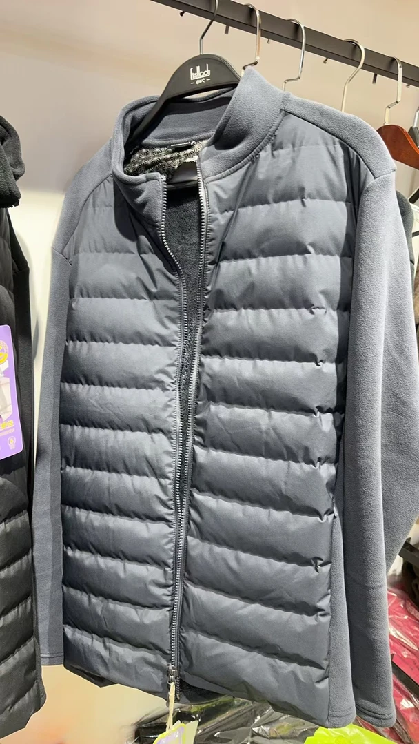 羽绒服男款，秋冬保暖奥粒绒立领休闲外套拉链款