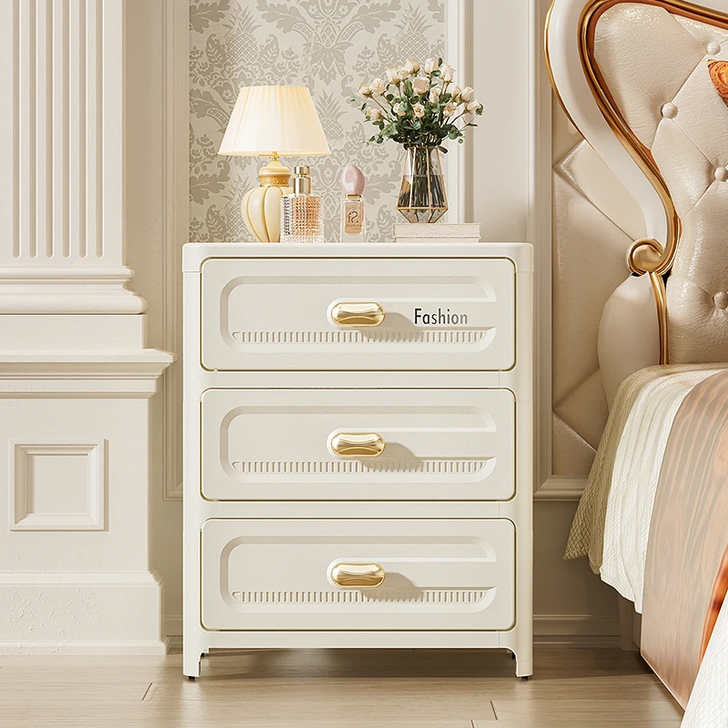 家用卧室床头柜收纳柜抽屉式多层客厅厨房储物柜多层置物柜零食柜