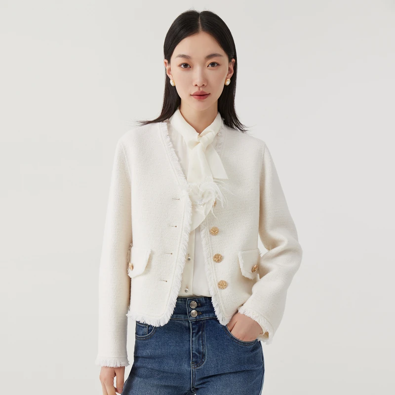 BADINA23冬新品短外套134E167