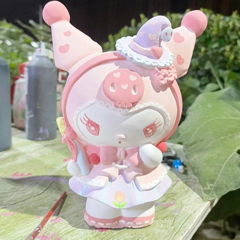 涂色非石膏娃娃存钱罐涂鸦史迪仔彩绘KT猫填色搪胶diy手工玩具