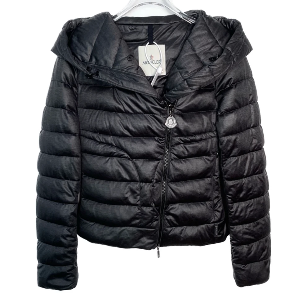 99新 007828 Moncler 蒙口 Gaube 翻领连帽拉链绗缝羽绒服 00码