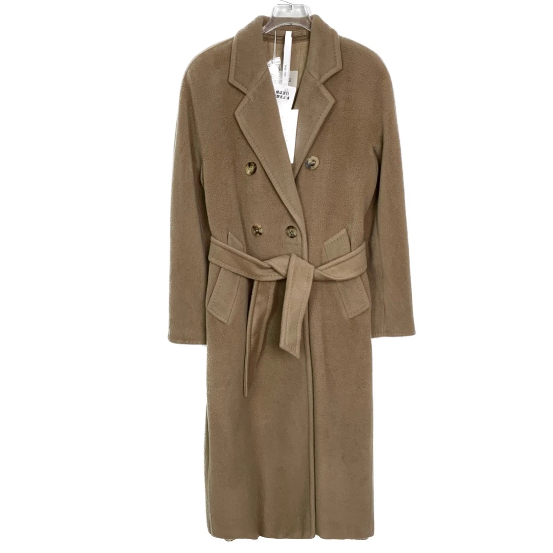 99新 0008077 Maxmara 101801 腰带款羊毛呢子大衣 38码