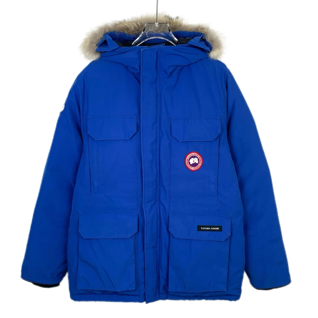 99新 013192 Canada Goose 加拿大鹅  红标多口袋连帽羽绒服 XL码