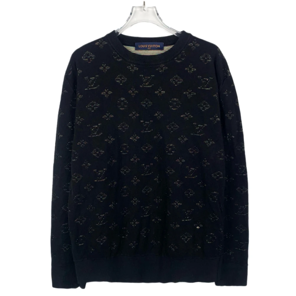 95新 LouisVuitton/路易威登 012712 logo字母圆领针织衫 M码