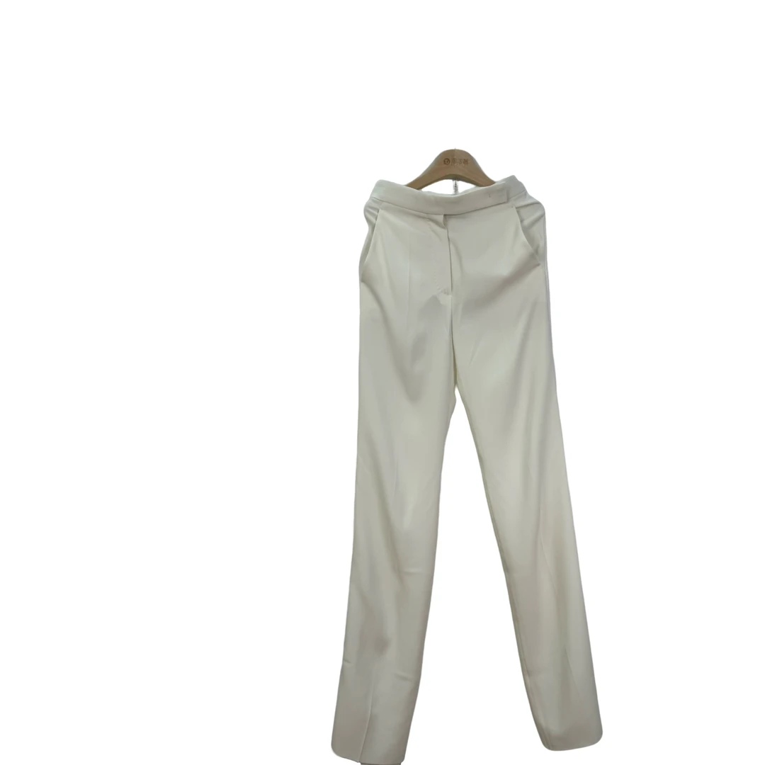 全新 XH 001065 maxmara 麦丝玛拉 直筒西裤 白色 36码