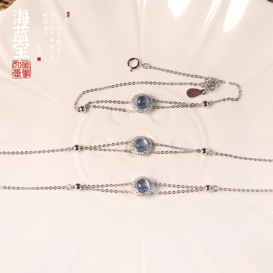 海蓝宝手链 TX04 多样性发颜色微差 发货件数一