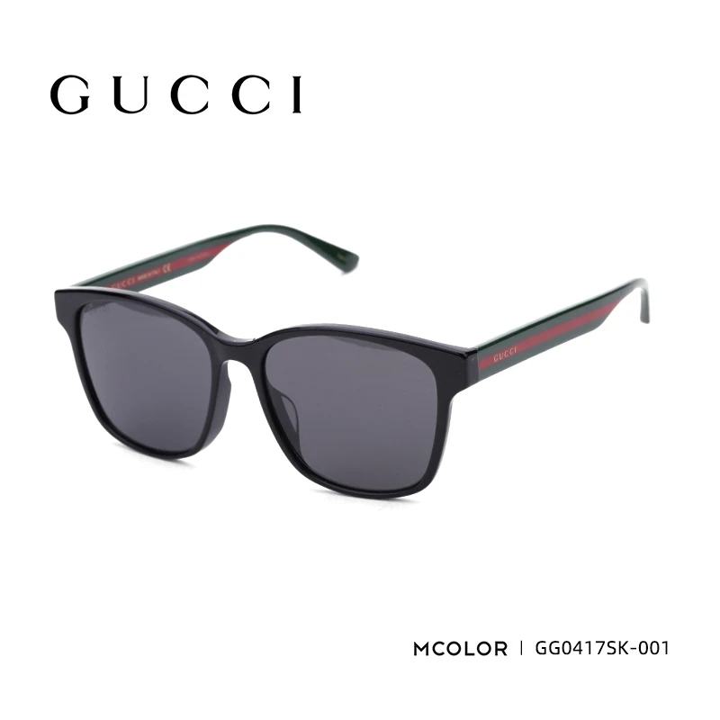 GUCCI/古驰全新/官网价3050/小鬼同款织带系列大框女墨镜GG0417SK