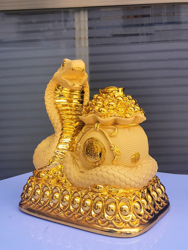 招财蛇摆件只进不出存钱罐吉祥客厅酒柜新款高端大容量大号储蓄罐