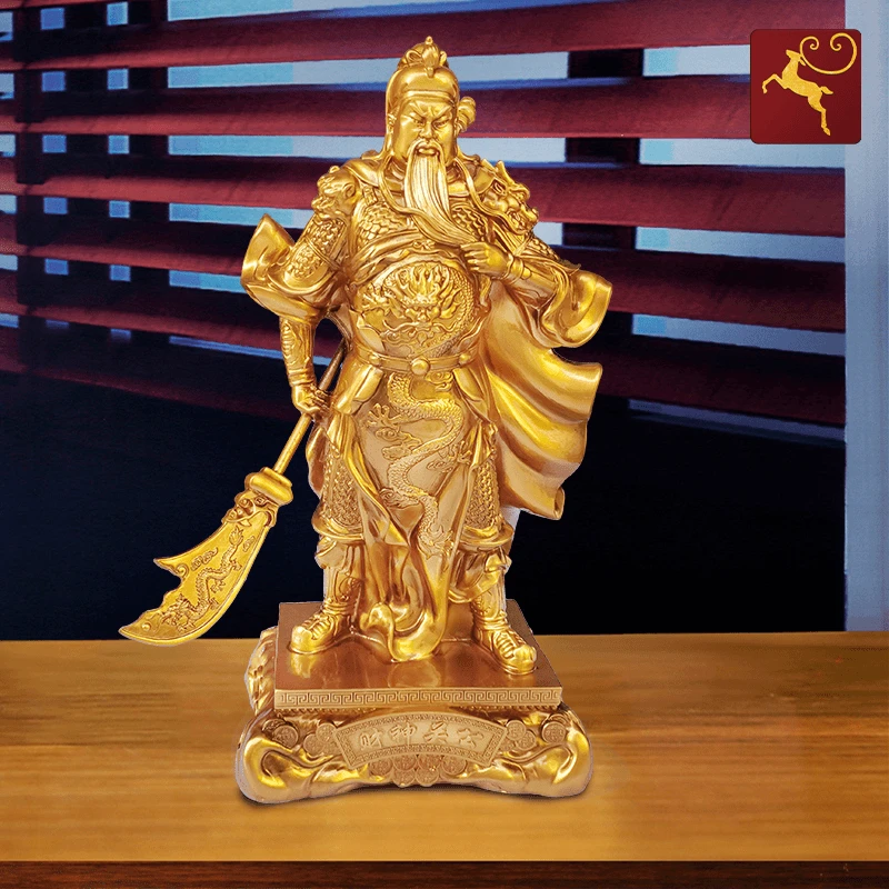 关公摆件招财家用客厅财神爷造像关羽关二爷神像供请武财神关云长