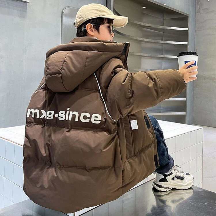 男童羽绒服2023新款冬季儿童白鸭绒加绒加厚时尚保暖外套