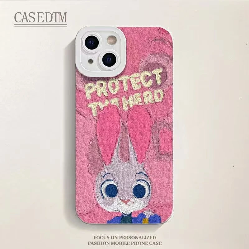兔子苹果13promax手机壳iPhone14创意13硅胶12小众11防摔xr/x